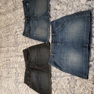 3 Jean skirts